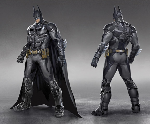 The design of Batman in 'Batman: Arkham Knight'