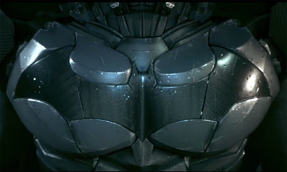 Batman's breastplate in 'Batman: Arkham Knight'
