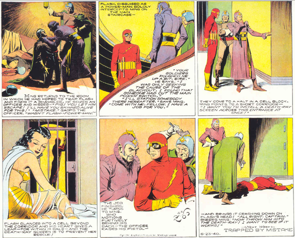 The 23 June 1940 King Features Flash Gordon Sunday strip by Alex Raymond
