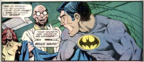 Batman unmasked by Hugo Strange