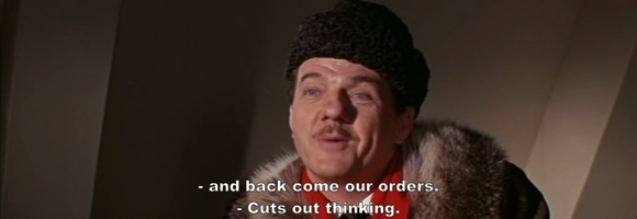 Karl Malden in "Billion Dollar Brain" (Russell 1967)