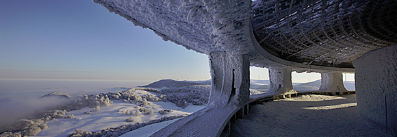 The gallery of the Buzludzha monument photographed by Timothy Allen