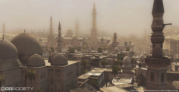 A vista of Damascus from 'Assassin's Creed' (Ubisoft Montreal 2007)