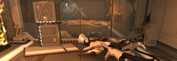 The first objects you encounter in Deus Ex: Human Revolution which you can manipulate