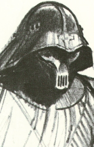 An early sketch of Darth Vader by Ralph McQuarrie