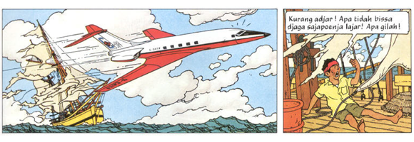 Panel taken  from page 15 of Hergé 1968 [1966-1968].