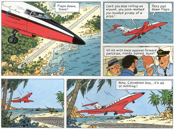 Panel taken  from page 16 of Hergé 1968 [1966-1968].
