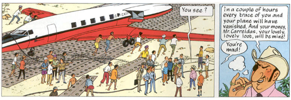 Panel taken  from page 20 of Hergé 1968 [1966-1968].
