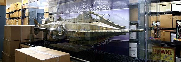Model of the 'Nautilus' by Harper Goff used in '20,000 Leagues Under The Sea' (Fleischer 1954)
