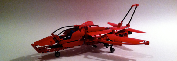 LEGO Technic set 9394 'Jet Plane' assembled
