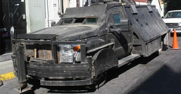 Armored truck in Mexico