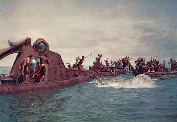 Captain Nemo's 'Nautilus' attacked by cannibals