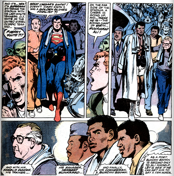 Superman, Muhammad Ali, and Angelo Dundee