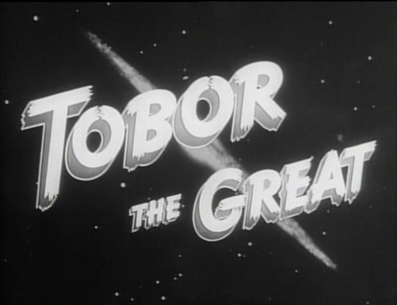 Title card of 'Tobor the Great' (Sholem 1954)