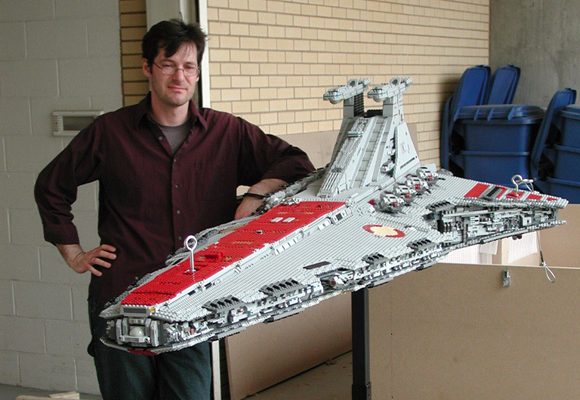 Erik Varszegi with his Venator Class Republic Attack Cruiser